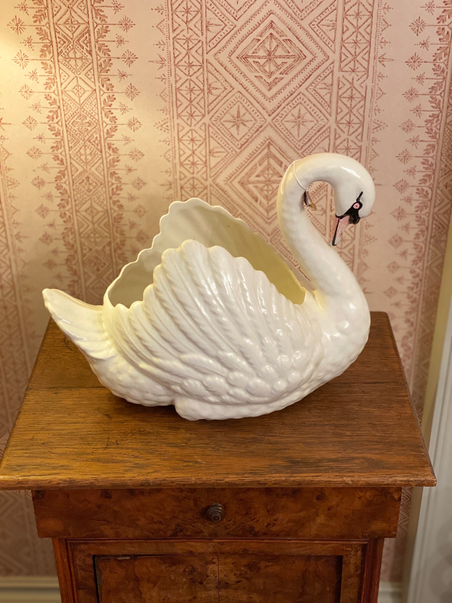 Vintage Swan Planter