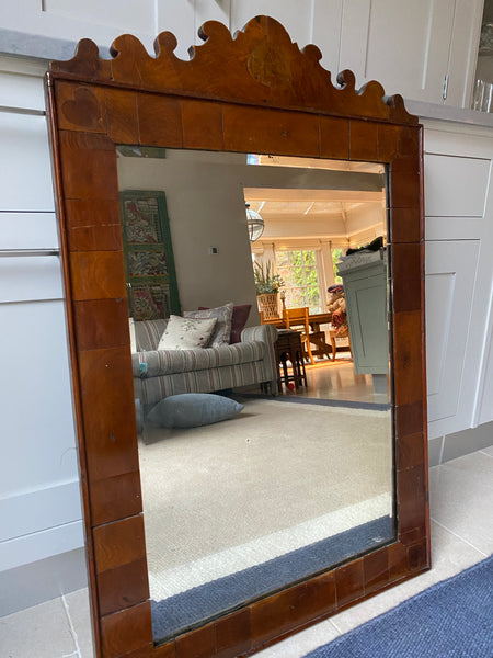 Quirky Mirror with patchwork woodwork
