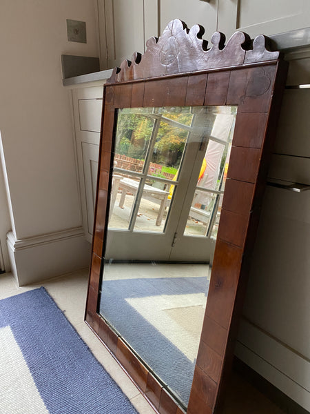 Quirky Mirror with patchwork woodwork