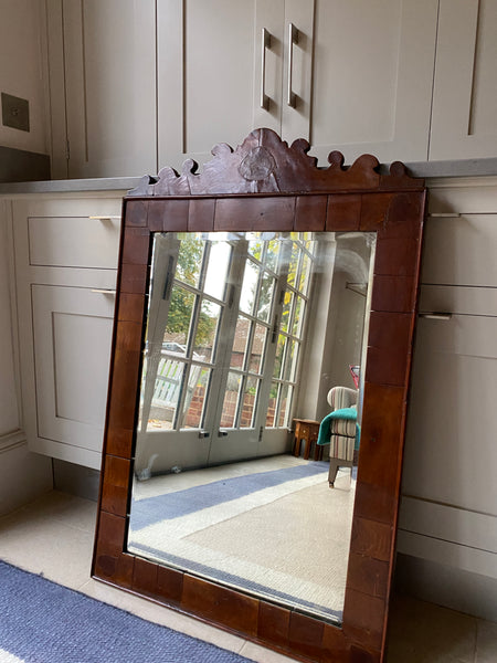 Quirky Mirror with patchwork woodwork