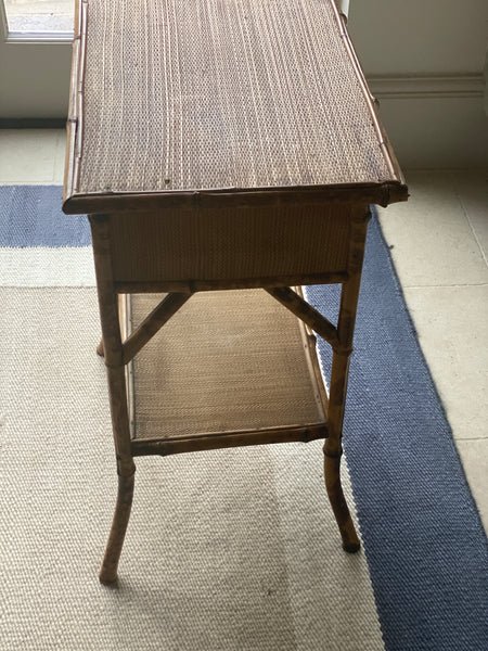 Plant stand / table with compartment and shelf