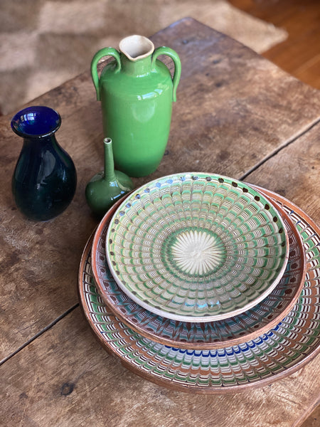Lovely Emerald Green Stoneware Vase
