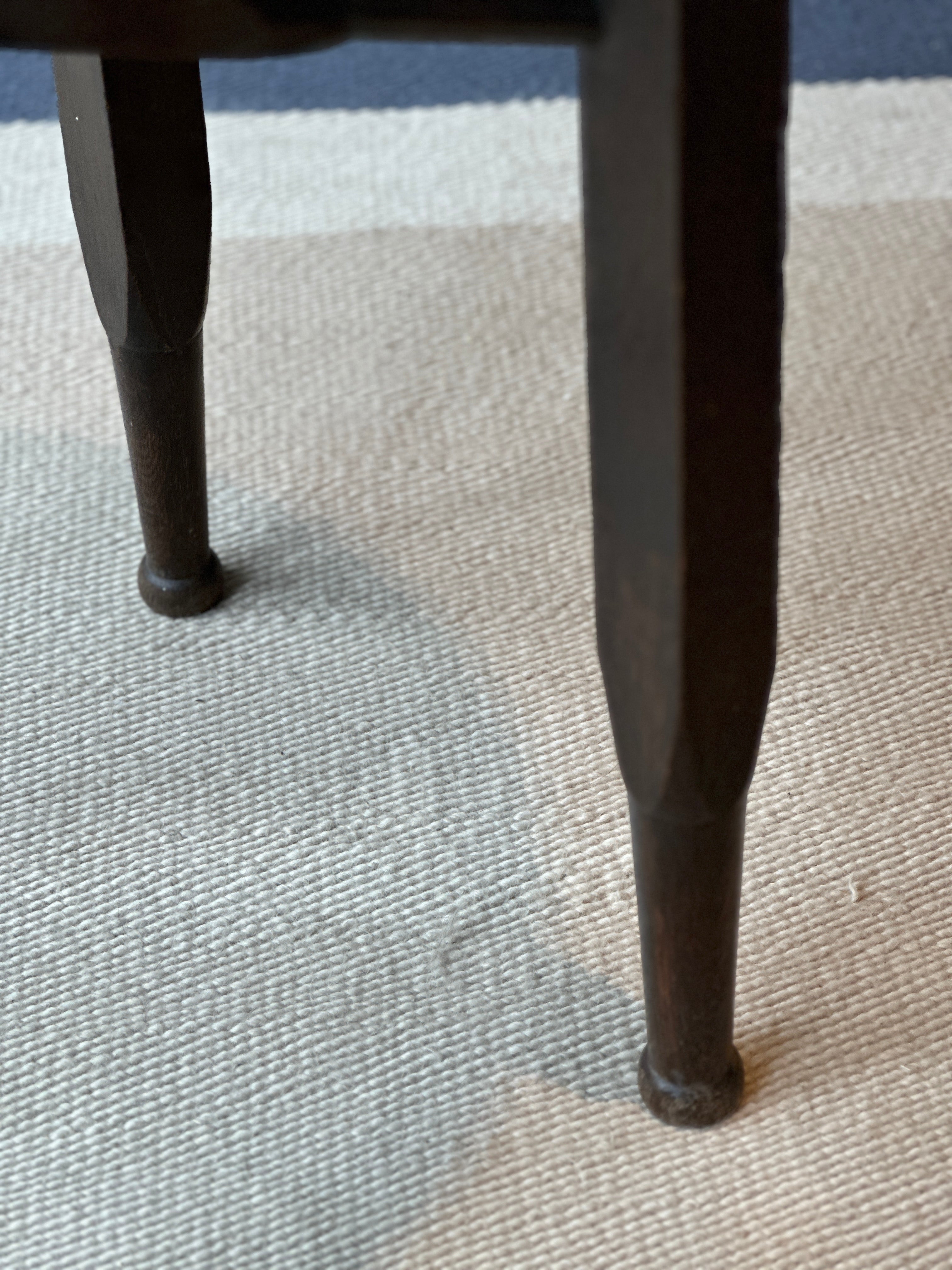 Tall Dark Oak Side Table