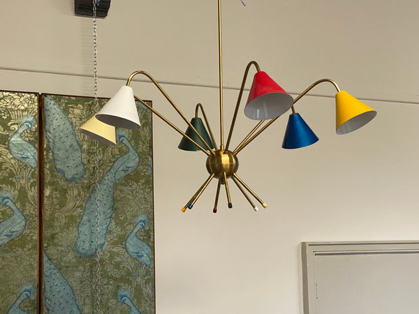 Large Italian Sputnik chandelier