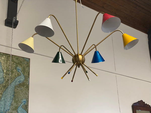 Large Italian Sputnik chandelier