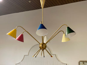 Large Italian Sputnik chandelier