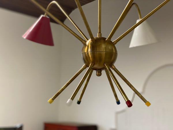 Large Italian Sputnik chandelier