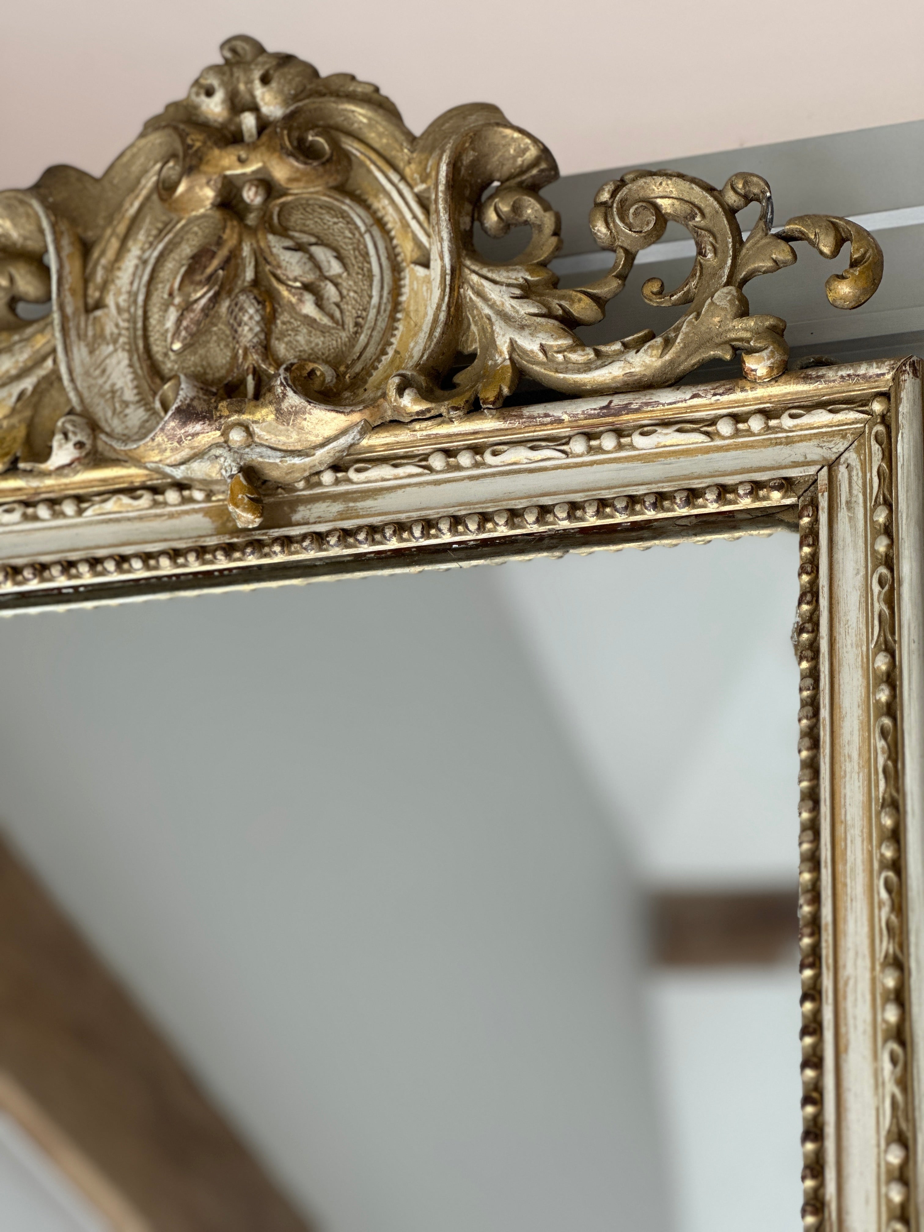 Very Tall French Gilt Mirror