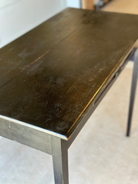 Gorgeous Ebonised Side Table with Tapered Legs