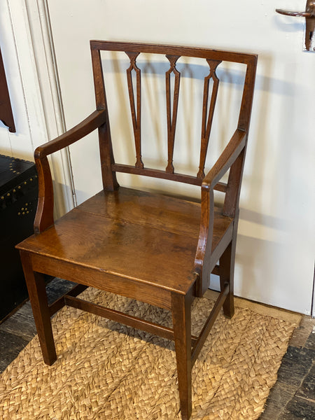 A really elegant Antique English Oak & Elm armchair