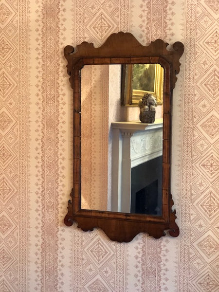 Georgian Walnut Fret Mirror