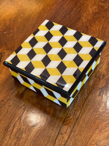 Italian Marquetry Boxes with Velvet Interior