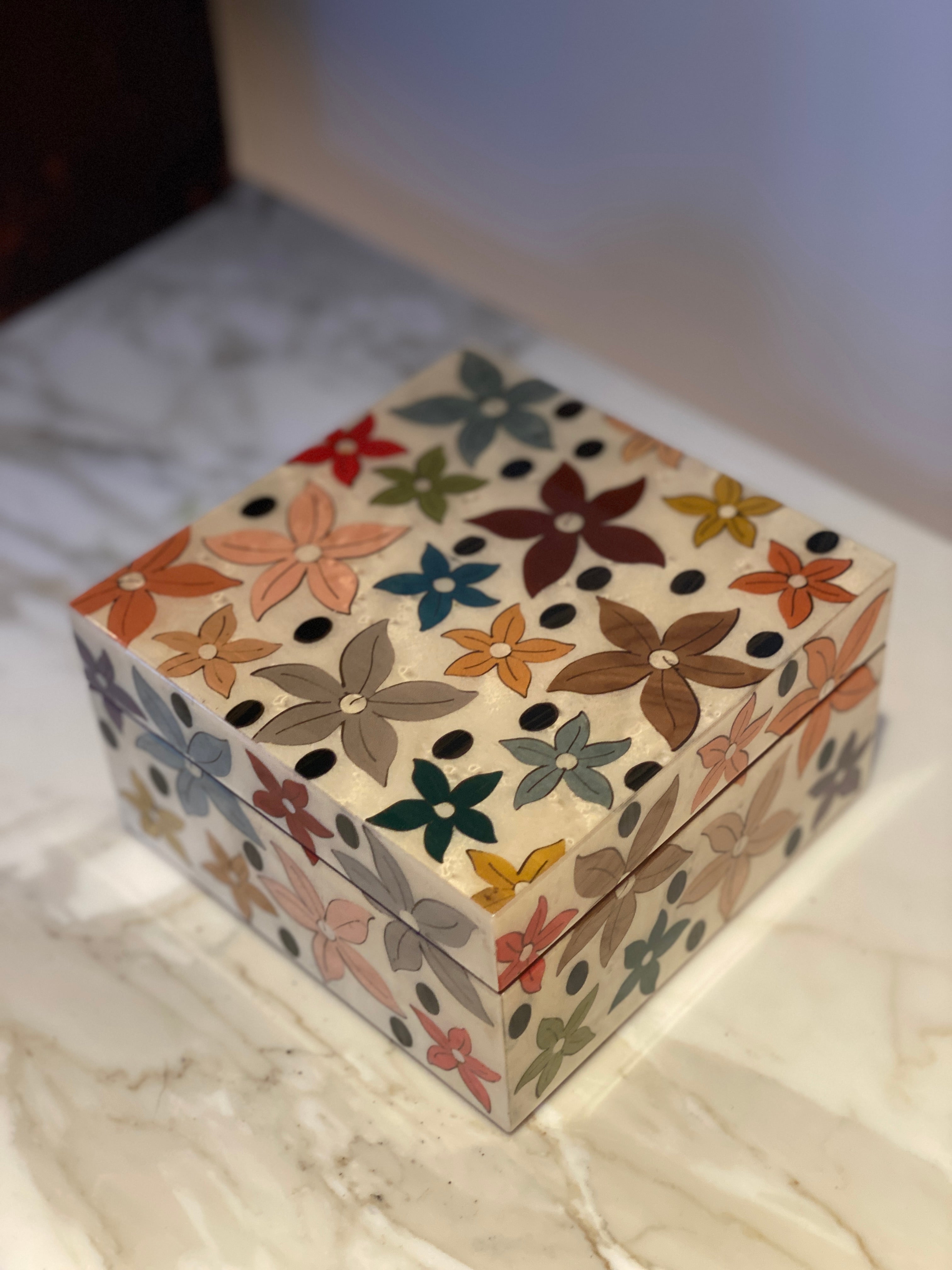 Medium Italian Marquetry Boxes with Velvet Interiors