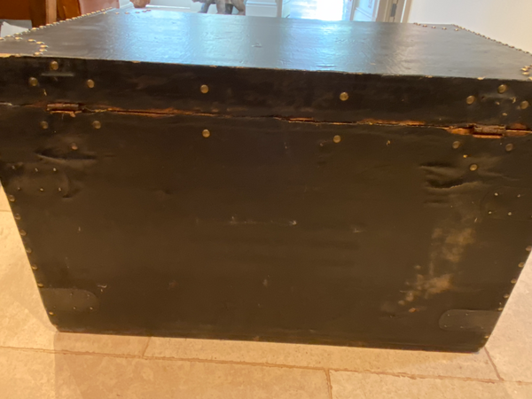 Large Studded Leather Campaign Chest