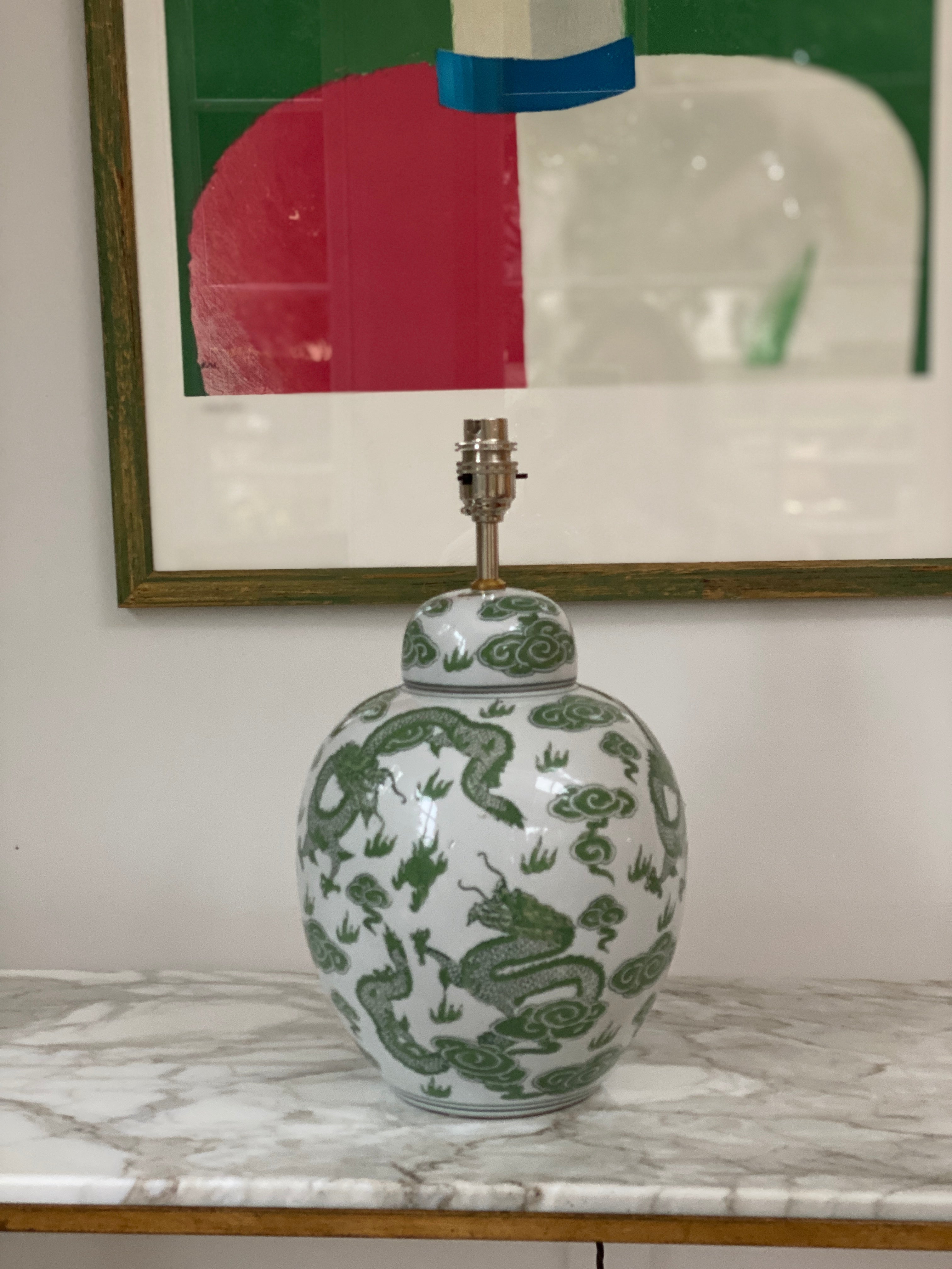 Vintage Chinese Ginger Jar Lamp
