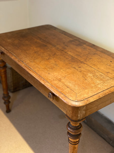 Antique golden oak kitchen table