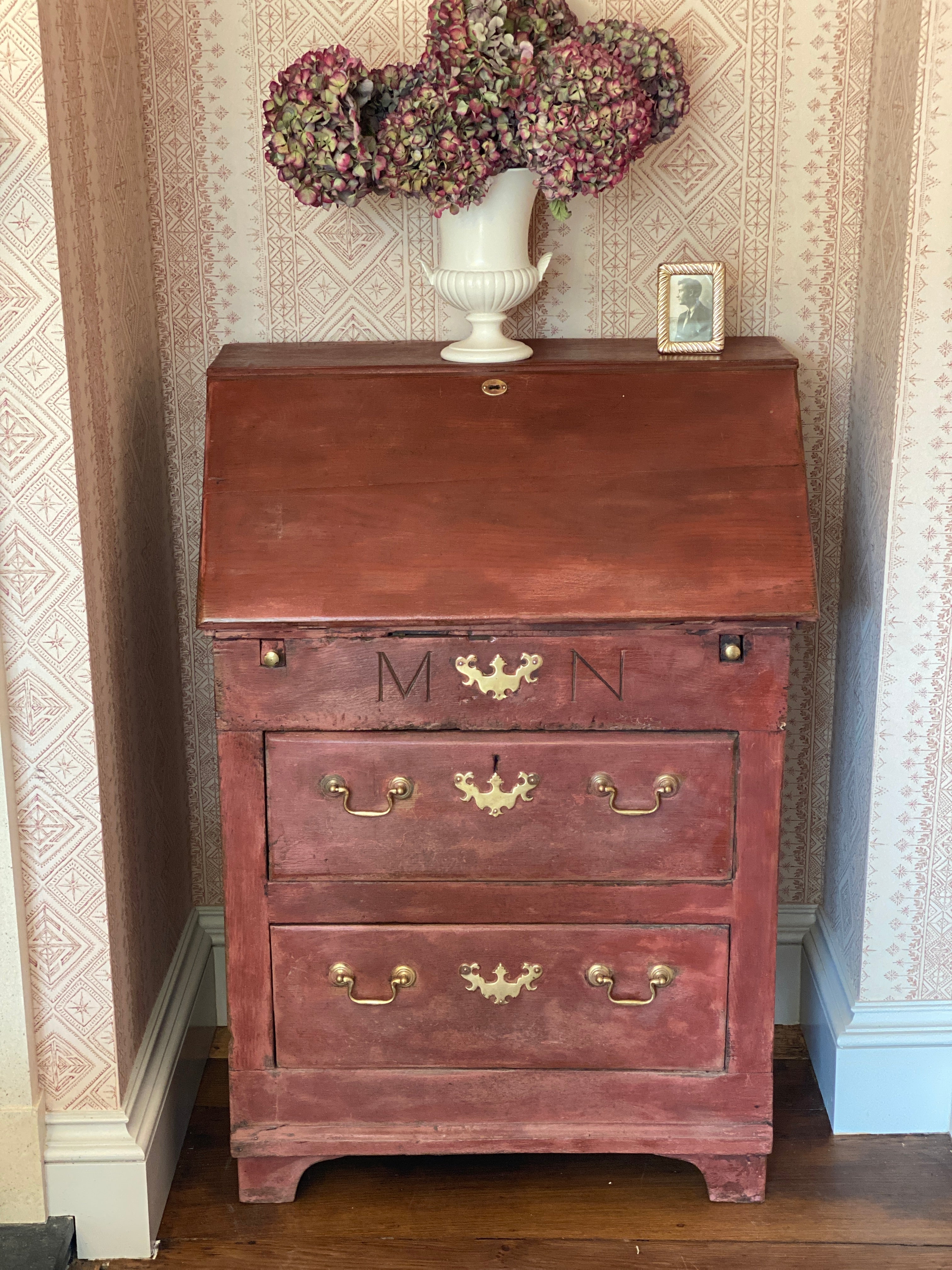 19th Cumbrian Bureau in Iron Oxide Red