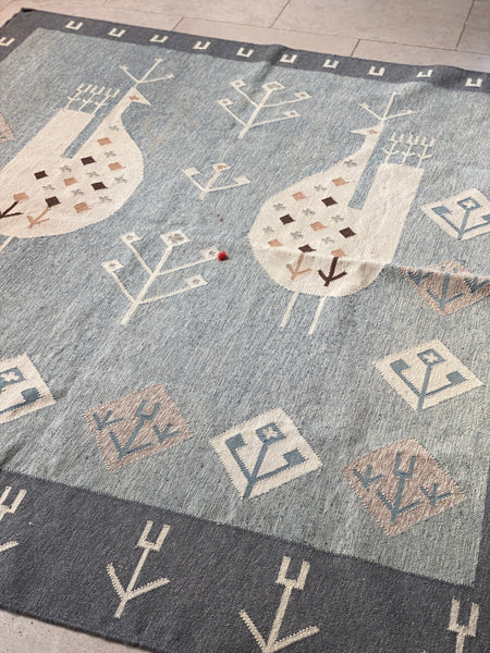 Lovely Vintage Swedish Flatweave