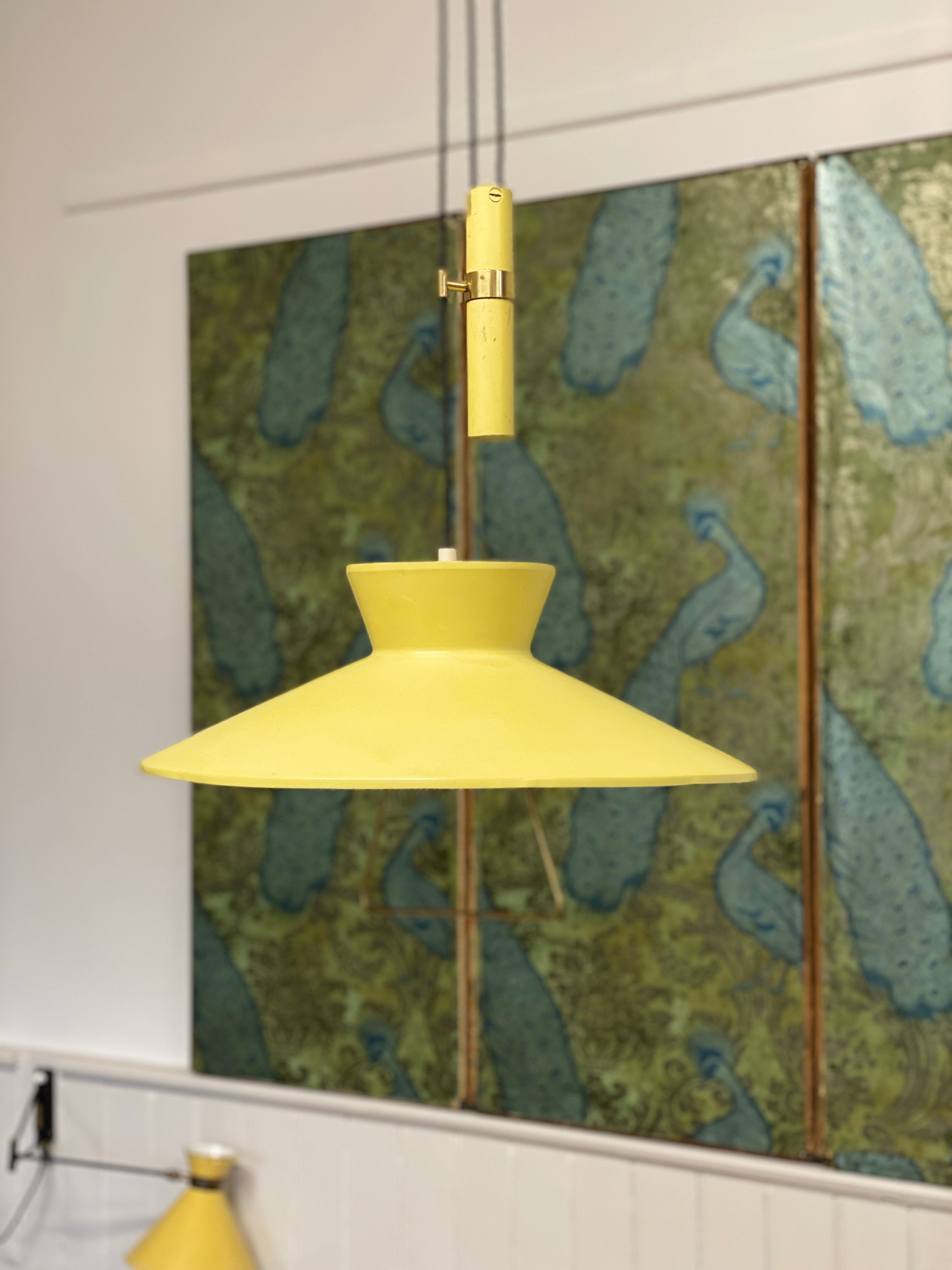 1950s Italian Counterweight Arteluce Pendant