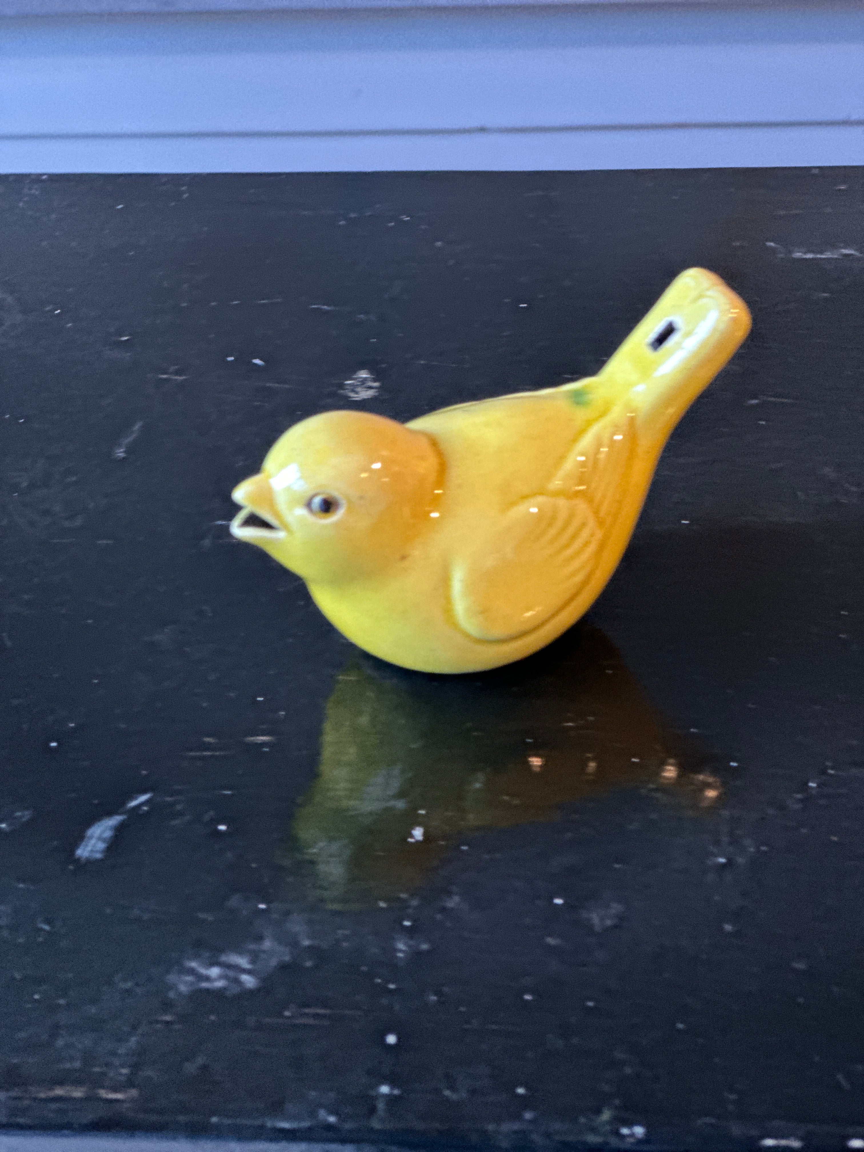 Yellow Royal Copenhagen Ceramic Bird Call