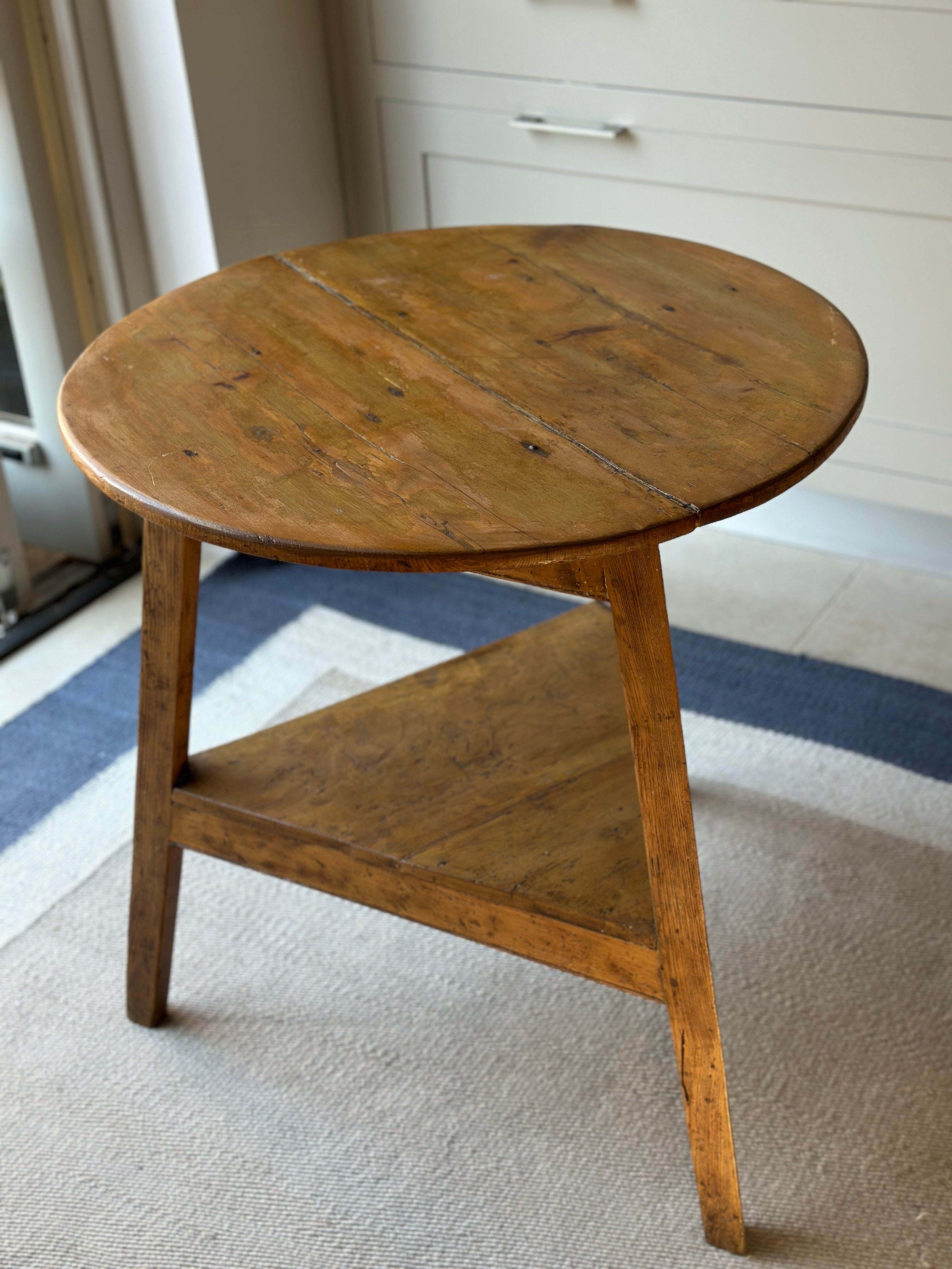 Pine Cricket Table 72cm H 70cm W