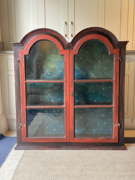 Stunning Old Dutch Glazed Cabinet