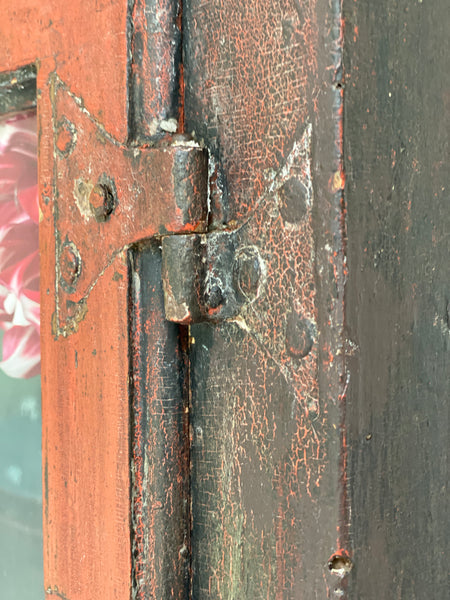 Stunning Old Dutch Glazed Cabinet