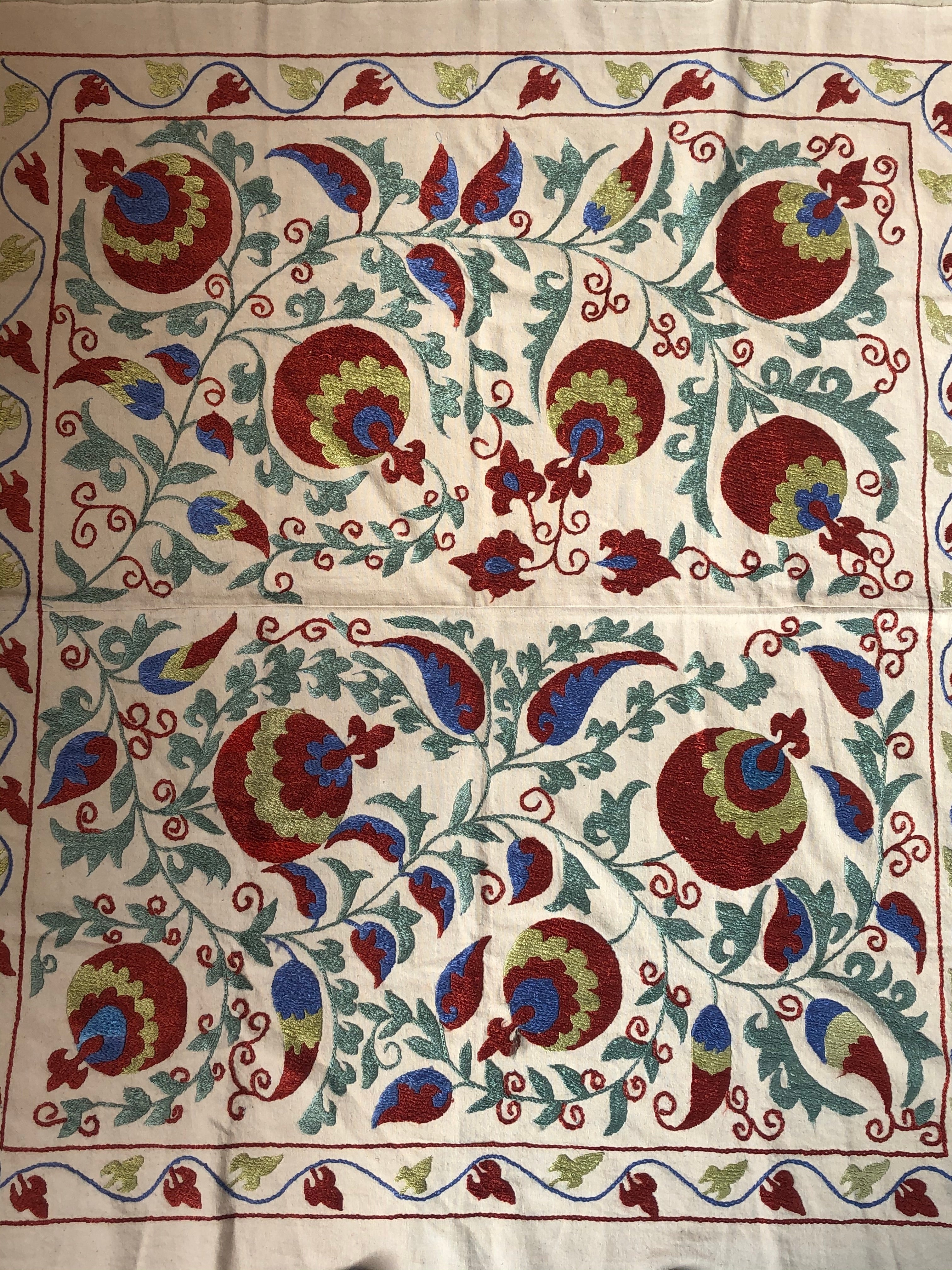 Small Silk Suzani Textile