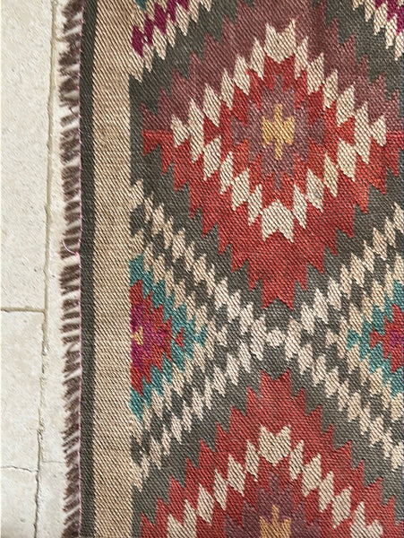Vintage Moroccan Flatweave Rug
