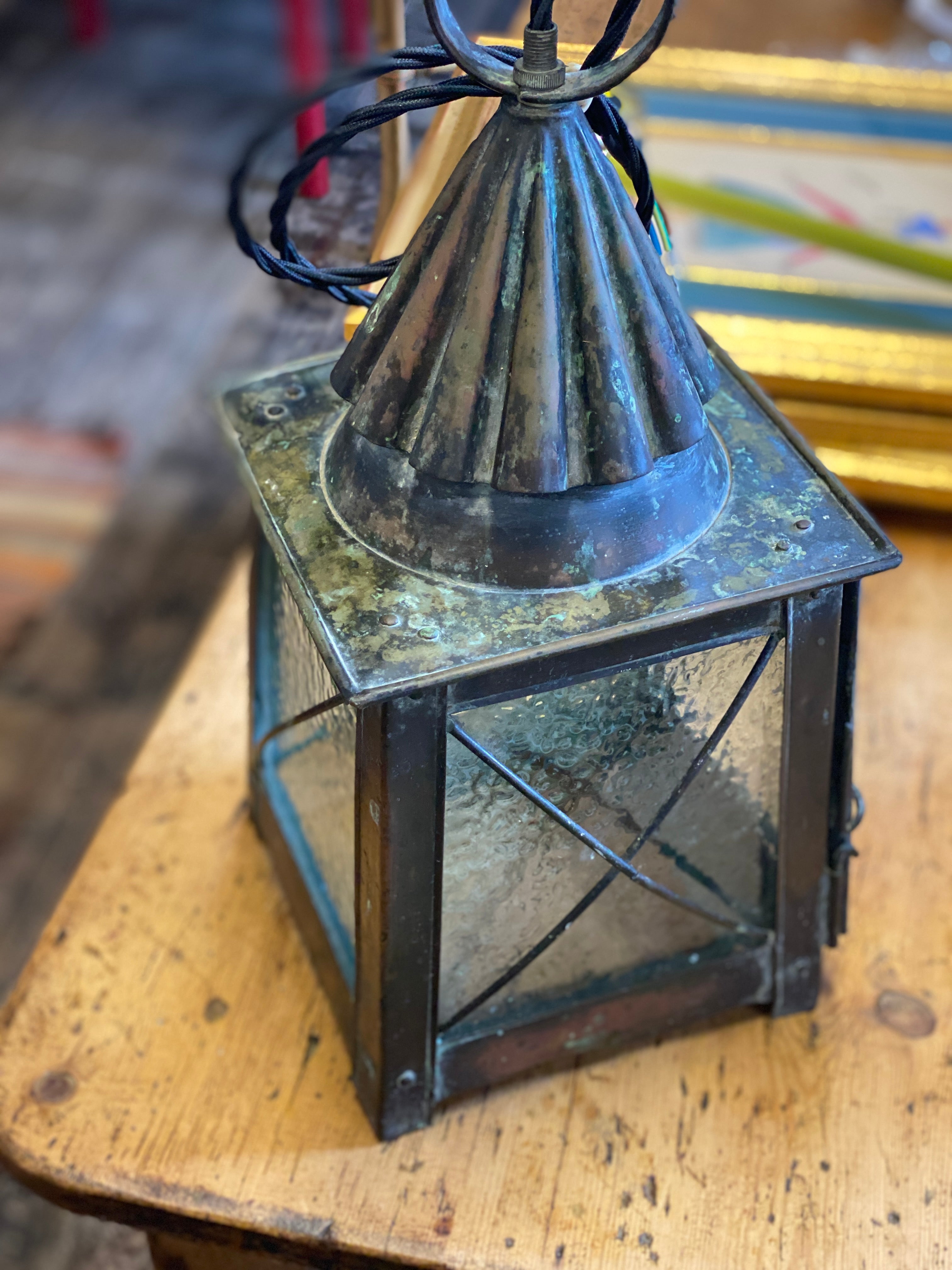 Arts & Crafts Copper Lantern