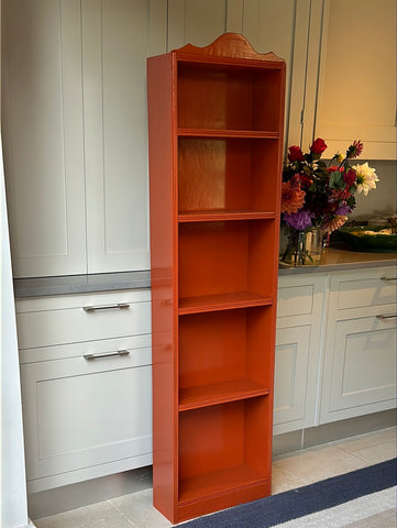 Tall Painted Shelves with Reeded Detail