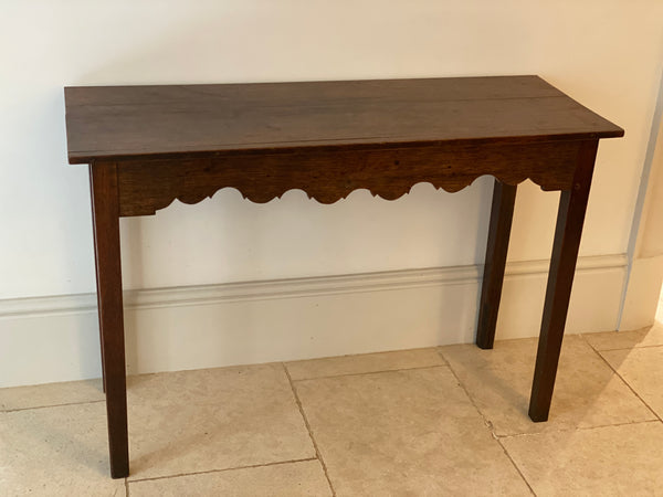A late 19th/early 20th Century Oak console table