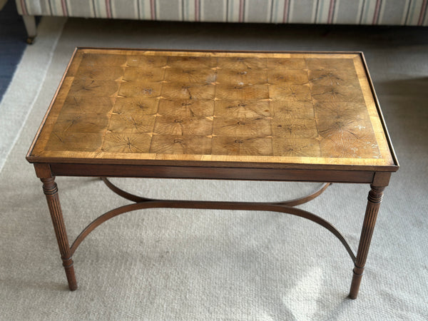 Mid Century Oyster Yew Coffee Table