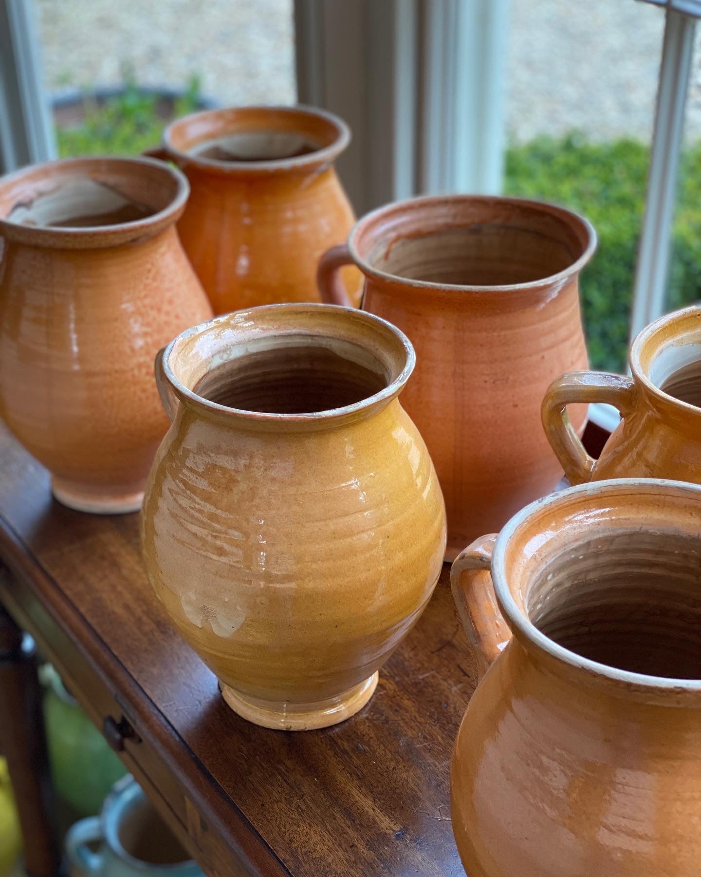 Large Vintage Hungarian Jug/Urns - Pale Orange