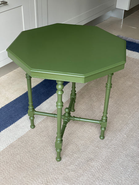 Green Gloss Painted Aesthetic Movement Table