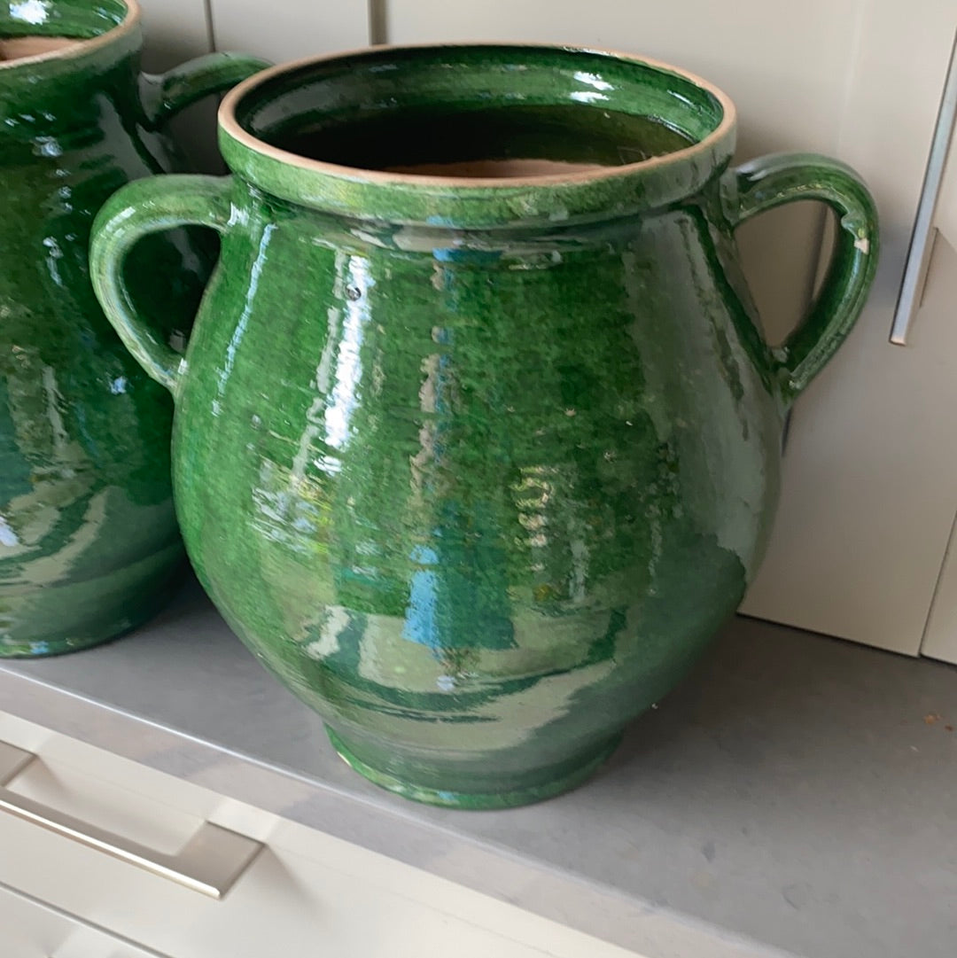 Large Vintage Hungarian Jugs/Urns - Dark Green