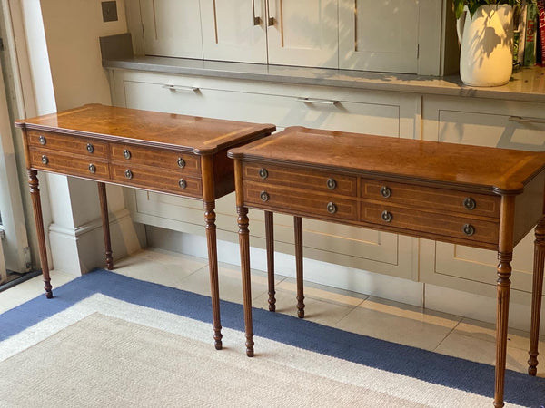 Matching Pair of Vintage Console Tables
