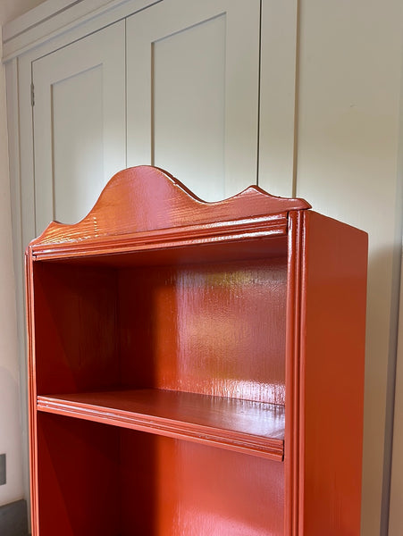 Tall Painted Shelves with Reeded Detail