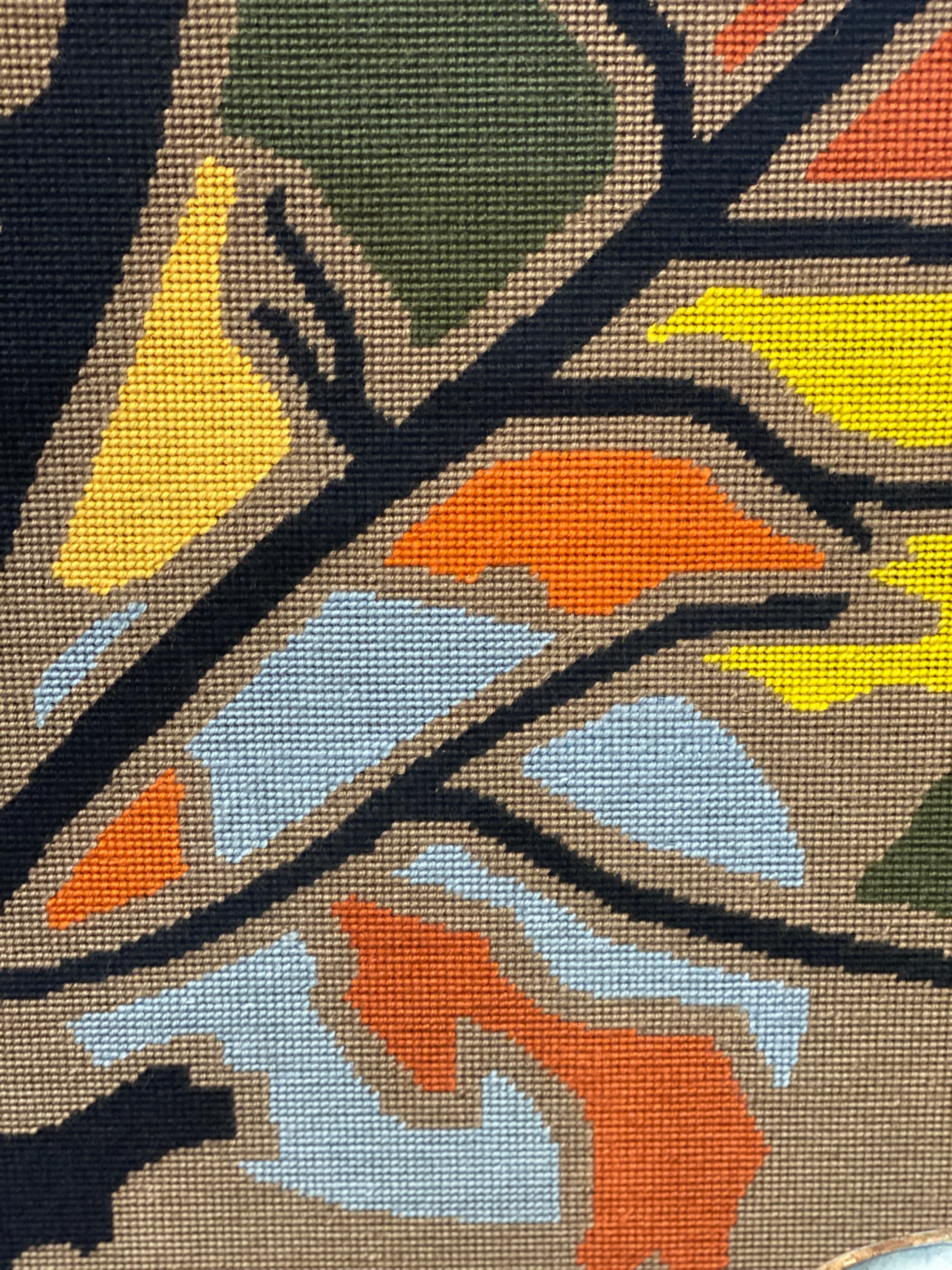 A Fabulous Elie Grekoff 1960s Needlepoint Artwork