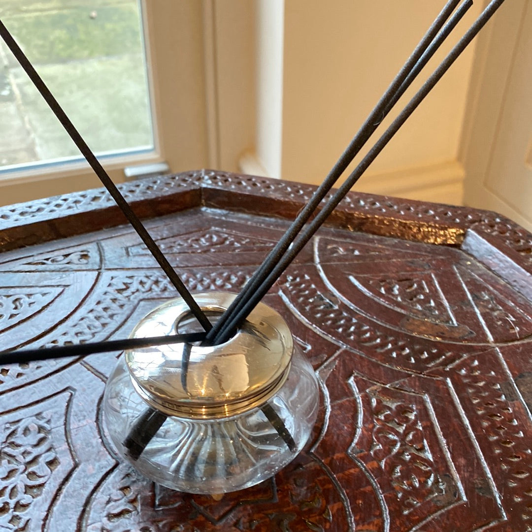 Vintage Glass and Silver Diffuser