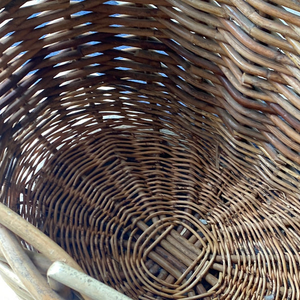 Extra Large Vintage Basket with Handles