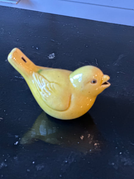 Yellow Royal Copenhagen Ceramic Bird Call