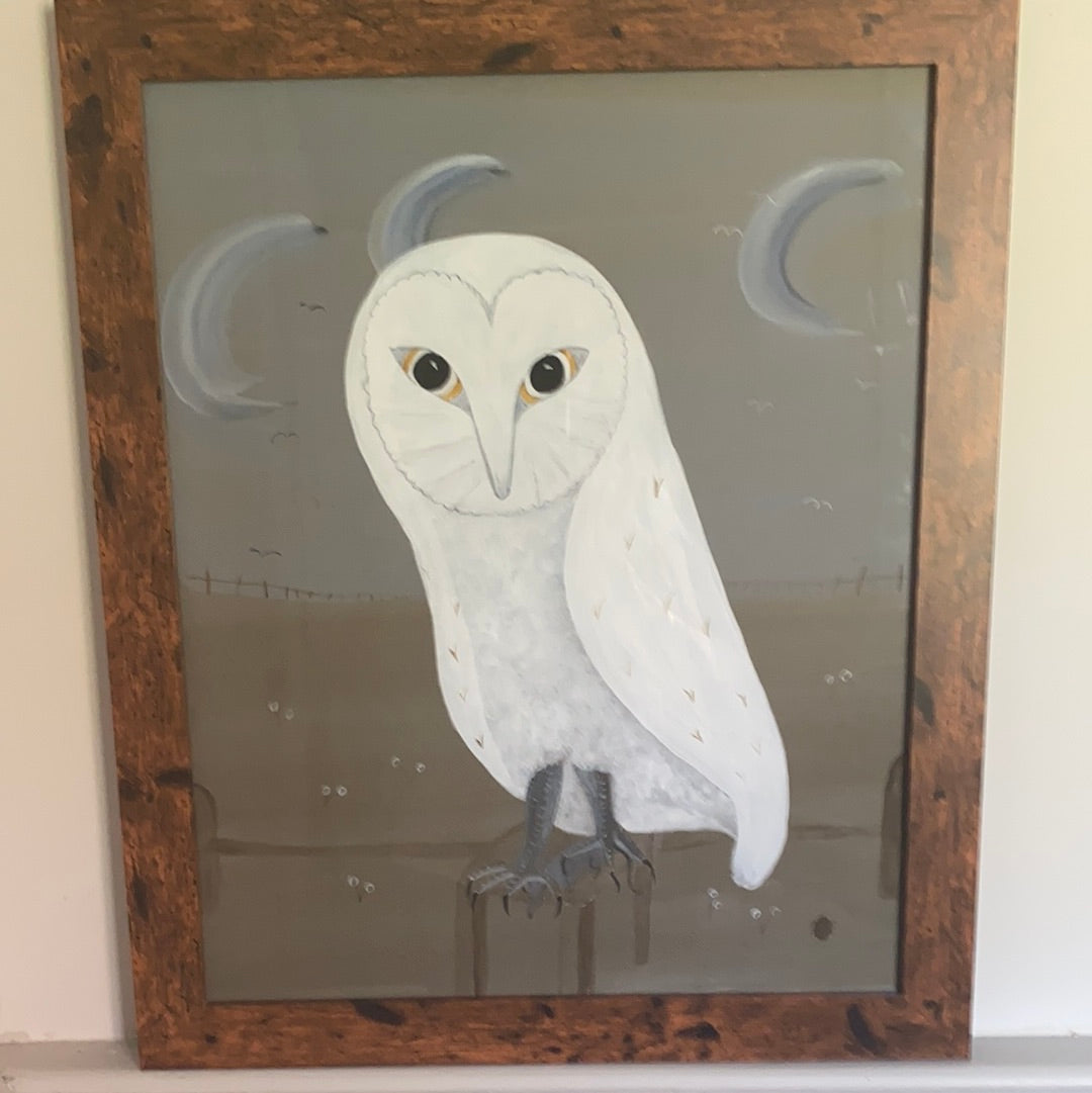 Pearl Bugg Painting - Owl