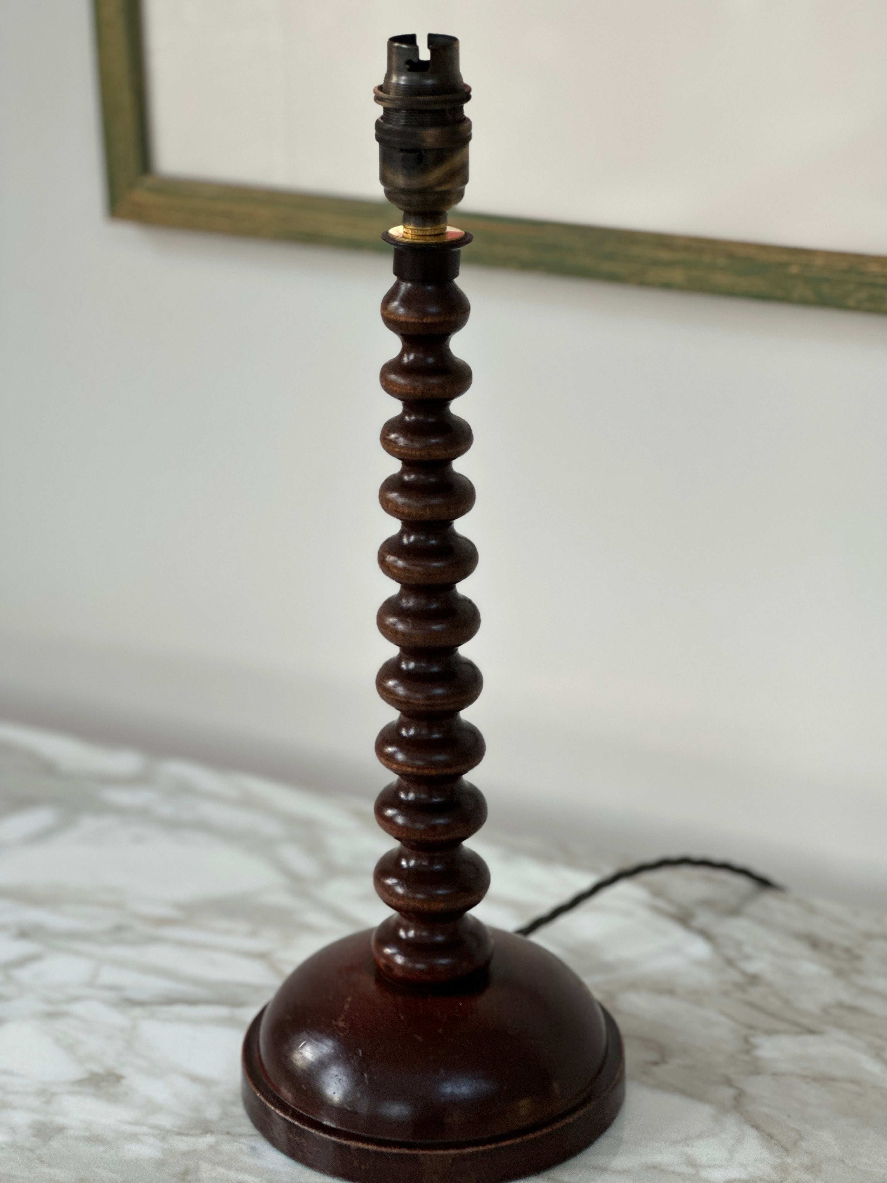 Lovely Bobbin Turned Table Lamp