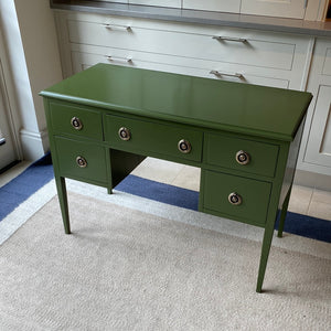 Glossy Green 5 Drawer Dressing Table