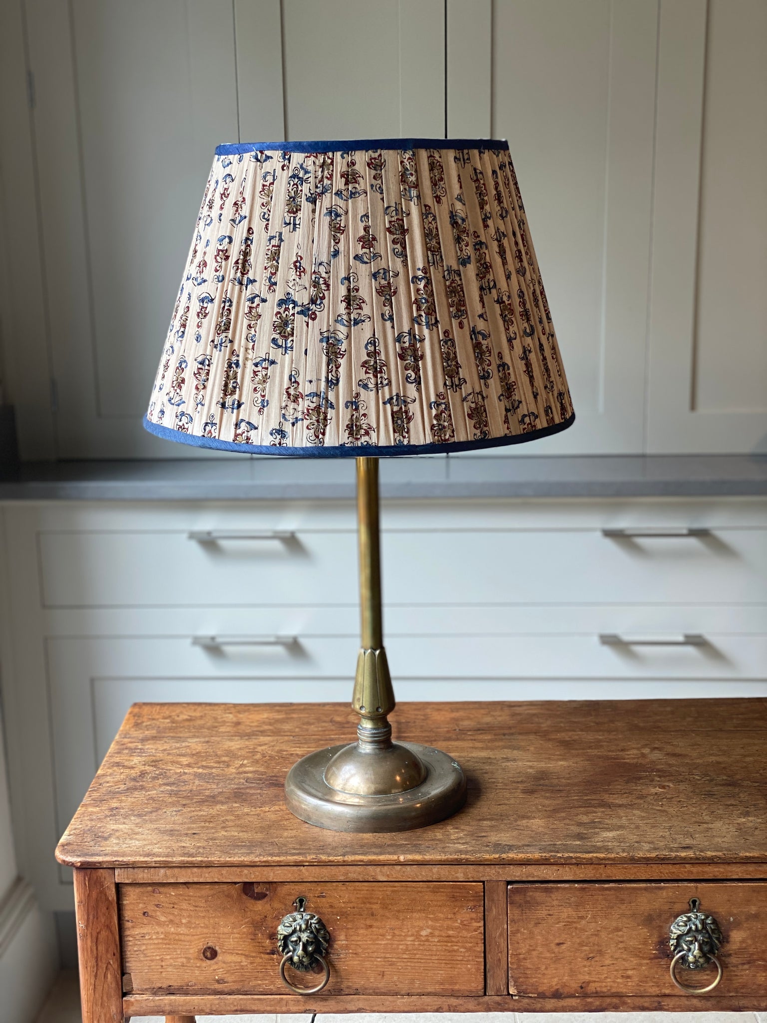 Vintage Brass and Bronze Table Lamp