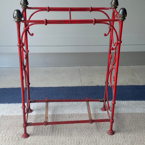 Red Metal Umbrella Stand