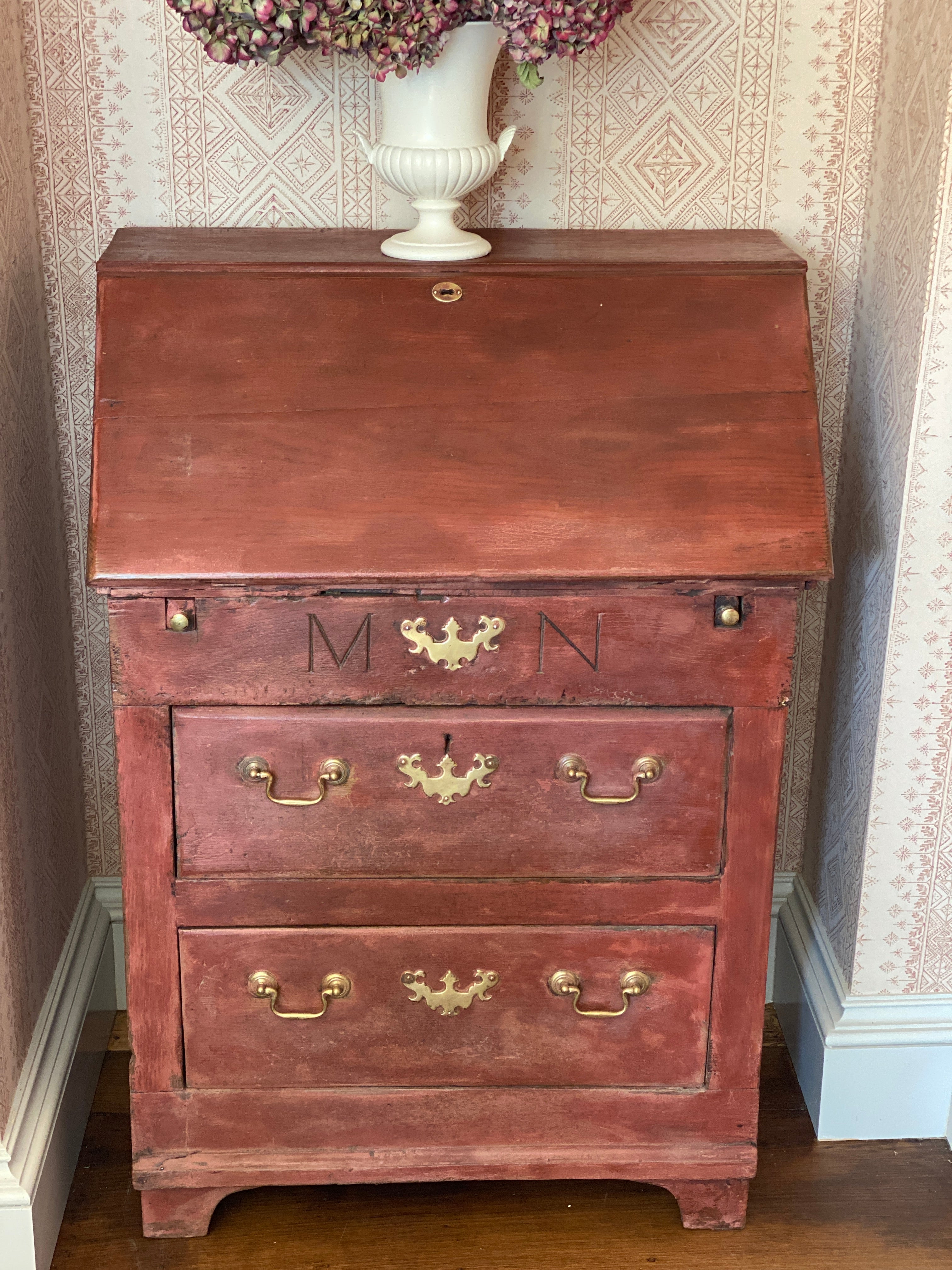 19th Cumbrian Bureau in Iron Oxide Red