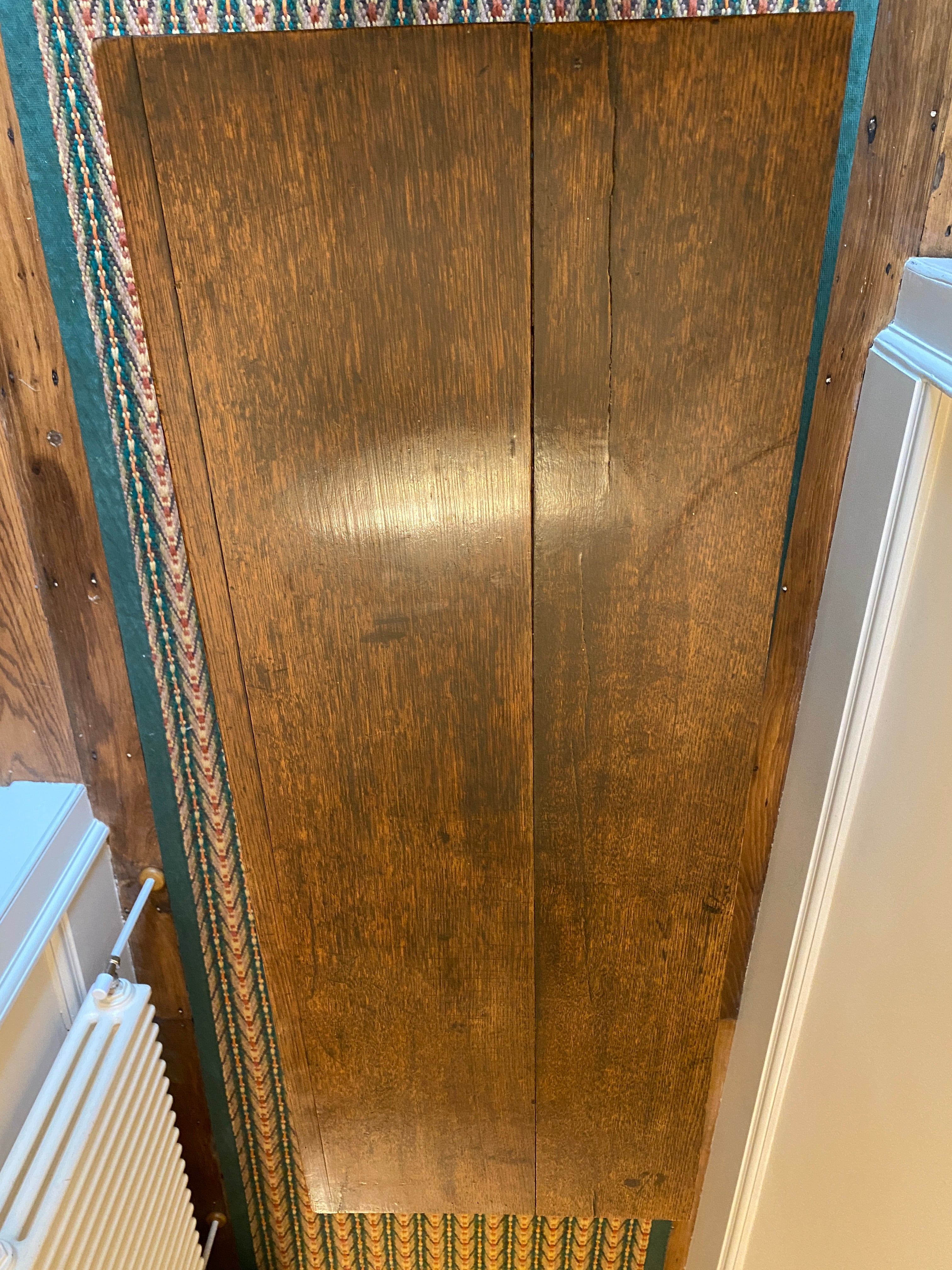 A late 19th/early 20th Century Oak console table