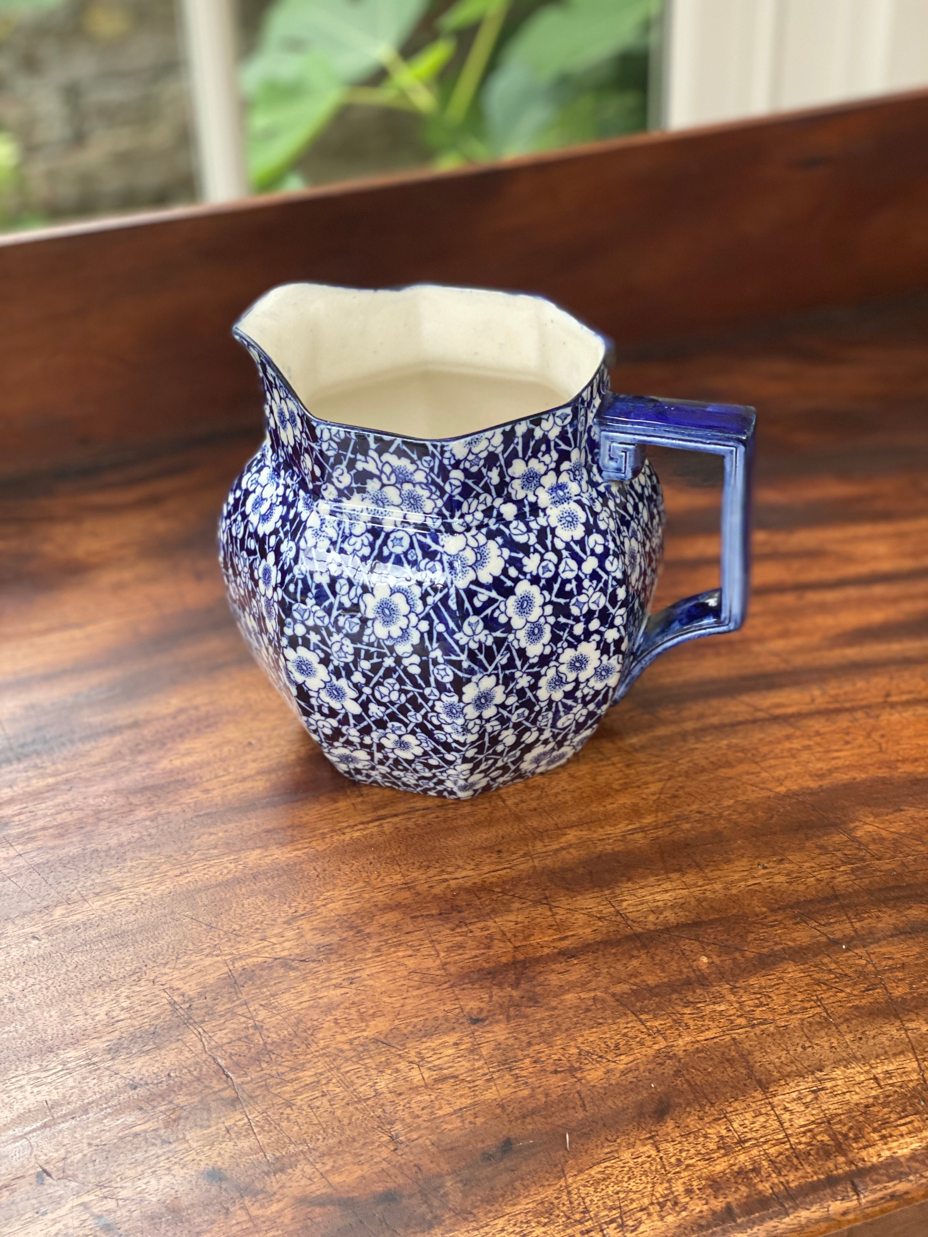 Beautiful Royal Doulton Blue & White Jug